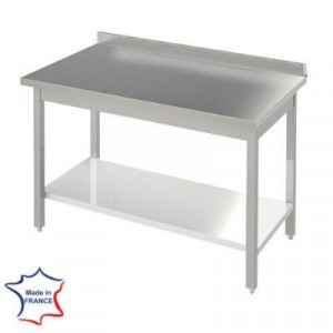 Table Inox Centrale 900x600 avec Etagère Distform Fourniresto