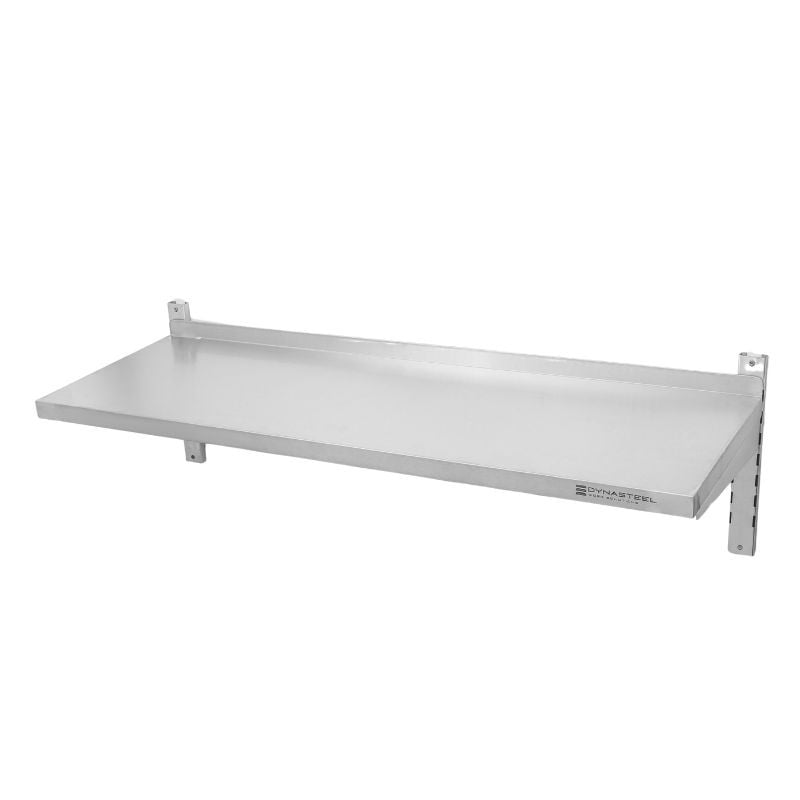 Etagère Murale en Inox sur Crémaillères L 1200 x P 400 mm Dynasteel