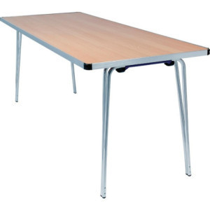 Table Pliante Effet Hêtre Contour 1830 mm