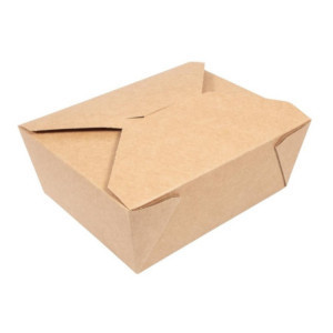 Boîtes Alimentaires en Carton Compostable N°3 1800 ml - Lot de 180