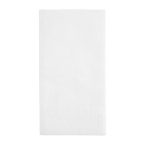 Serviettes Snacking 2 Plis Pliage 1/8 330 mm  Blanches - Lot de 2000