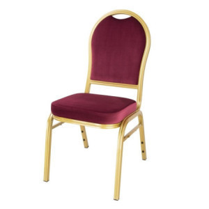 Chaise de Banquet Bordeaux - Lot de 4