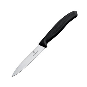 Couteau D'office Pointu Noir 10 cm