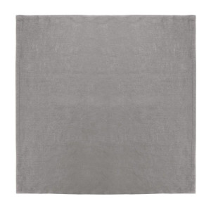 Serviettes de Table en Lin Grises 400 x 400 mm - Lot de 12