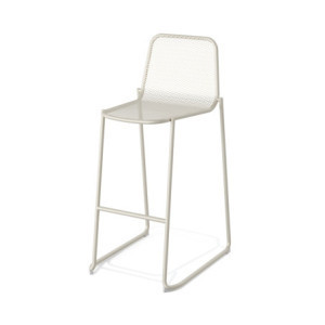 Tabouret de Bar Empilable Mase Métal - Beige