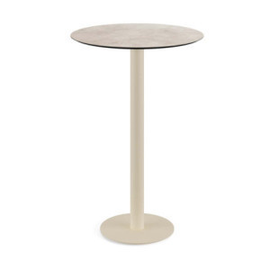 Mange-Debout Urban Piètement Sable et Plateau Moonstone - Ø 70 cm