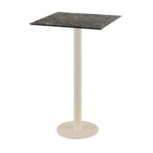 Mange-Debout Urban Piètement Sable et Plateau Galaxy Marble - 70 x 70 cm