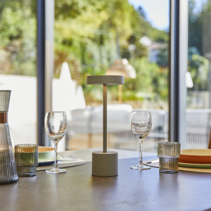 Lampe de Table Touch Aluminium - Roby Gris