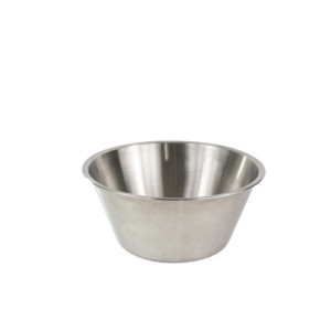 Bassine à Fond Plat en Inox - ⌀ 16 cm