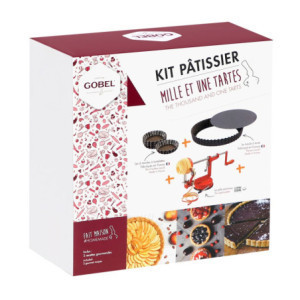 Kit 1001 Tartes : 1 Moule à Tarte, 6 Tartelettes et 1 Pèle-Pomme