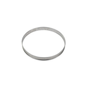 Cercle à Tarte en Inox à Bord Roulé - ⌀ 220 mm