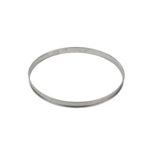 Cercle à Tarte en Inox à Bord Roulé - ⌀ 240 mm