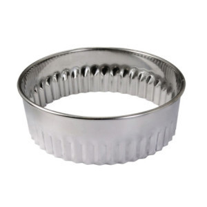 Découpoirs Ronds Cannelés en Inox - ⌀ 30 à 100 mm - Lot de 8