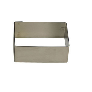 Nonnette Rectangle en Inox - 160 x 80 mm