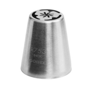 Douille Russe Fleur en Inox - ⌀ 25 mm