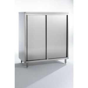 Armoire Inox Haute à 2 Portes - L 1600 x P 600 mm