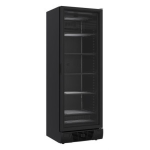 Armoire Réfrigérée Négative Noire - 1 Porte Vitrée - 382 L