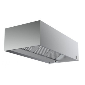 Hotte Murale Cubique Complète - 2400 mm - Avec Moteur, Led et Variateur