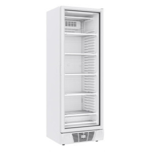 Armoire Réfrigérée Négative Blanche - 1 Porte Vitrée - 382 L