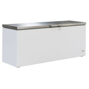 Congélateur Coffre avec Couvercle Inox - 635 L