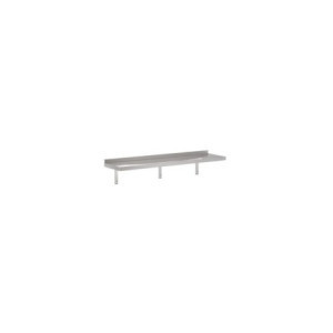 Etagère Murale en Inox avec Support - L 1800 x P 300 mm