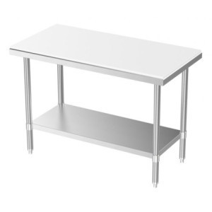 Table de Découpe avec Etagère Démontable - L 1000 x P 700 mm