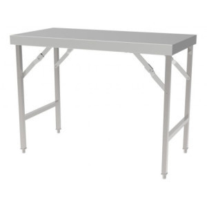 Table Inox Pliante - L 1200 x P 700 mm