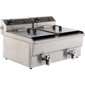 Friteuse Electrique à Poser - 2 x 8 L - 2 x 3300 W