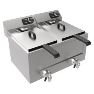 Friteuse Electrique à Poser - 2 x 8 L - 2 x 3000 W