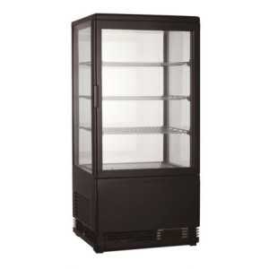 Vitrine Réfrigérée Noire - 78 L