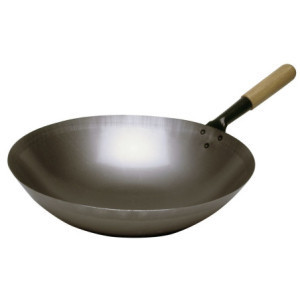 Sauteuse Wok en Acier - 360 mm