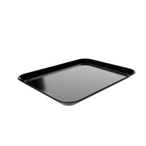 Plat de Présentation Mélamine Noir - L 210 x P 280 x H 17 mm - Lot de 5