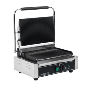 Grill Panini Grande Surface de Chauffe Rainurée - Reconditionné