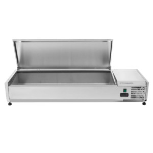 Saladette Réfrigérée à Poser Couvercle Inox - 6 x GN 1/3