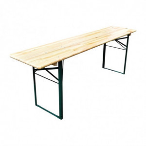 Table Pliante En Épicéa 220 X 50Cm FourniResto - 1