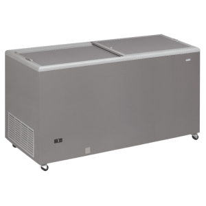 Congélateur Coffre Professionnel Aspect Inox et Couvercle Opaque - 500 L - Reconditionné