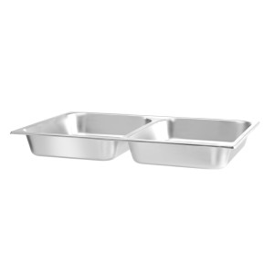 Bac GN 1/1 pour Chafing Dish avec 2 Compartiments