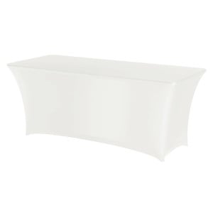 Housse pour Table Rectangulaire Blanche 1500