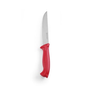 Couteau à Découper Rouge pour Viande Crue - Lame 15 cm