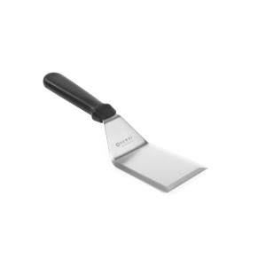 Spatule à Hamburger Coudée Inox avec Manche en PP - 14,3 cm