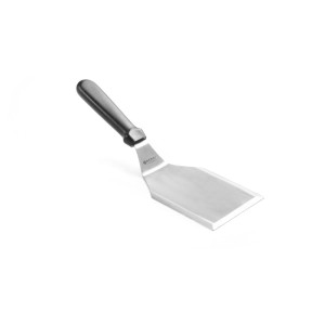 Spatule à Hamburger Coudée Inox avec Manche en PP - 17,4 cm