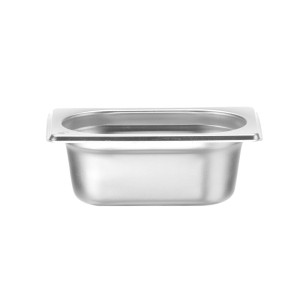 Bac Gastro GN 1/9 Inox - Profondeur 65 mm - 0,6 L