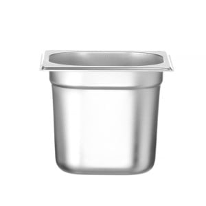 Bac Gastro GN 1/6 Inox - Profondeur 150 mm - 2,4 L