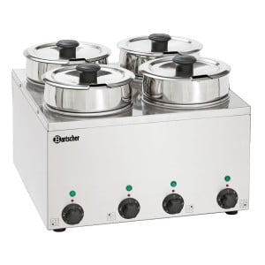 Bain-Marie à Sauce - 4 x 3,5 Litres