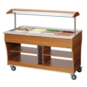 Chariot Buffet Chaud - 4 GN 1/1