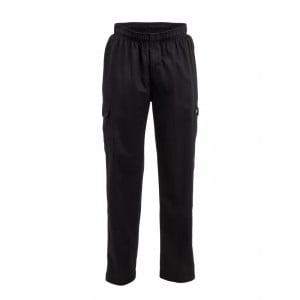 Pantalon de Cuisine Mixte Cargo Noir - Taille XL