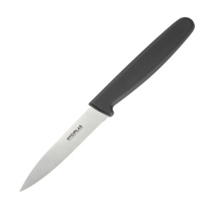 Couteau d'Office Noir - Lame Droite de 7,5 cm