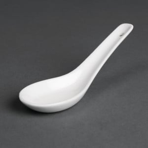 Cuillère à Riz Blanche - L 130 mm - Lot de 24