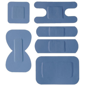 Pansements Bleus Assortis - Lot de 100