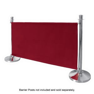 Barrière En Toile Rouge Avec Barres Et Fixations